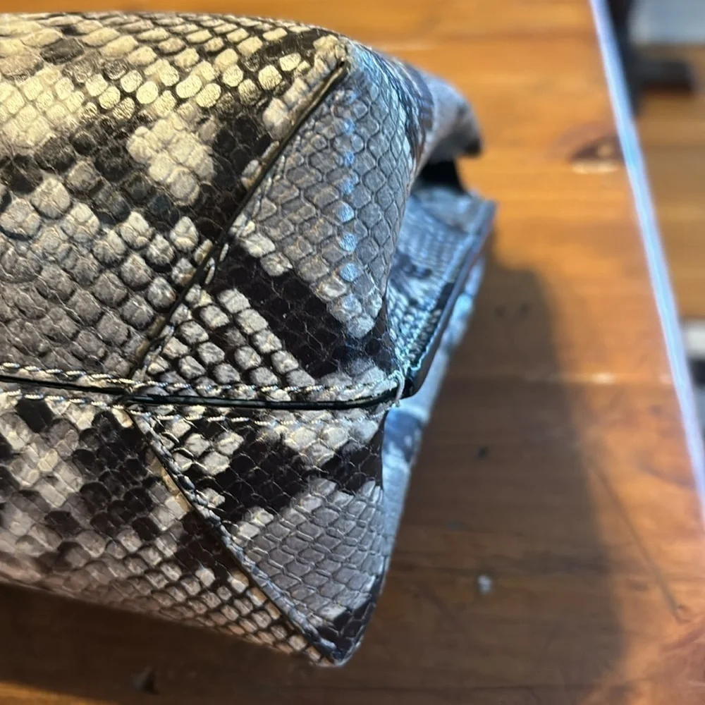 Tory Burch Block T Satchel Snakeskin 🐍